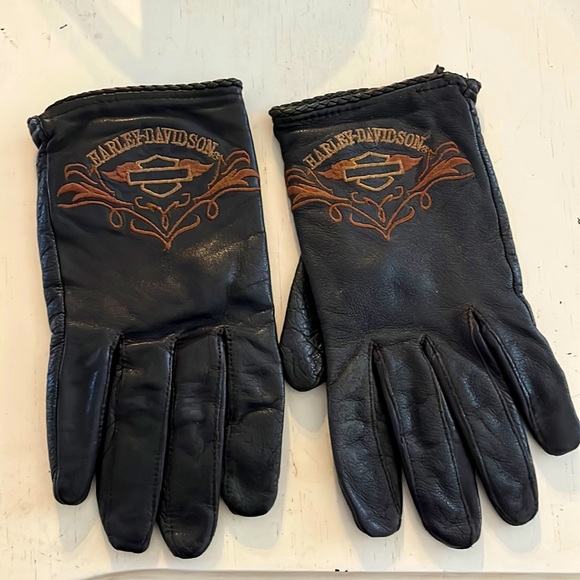Harley-Davidson medium vintage leather gloves - Picture 1 of 4